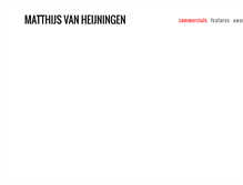 Tablet Screenshot of matthijsvanheijningen.com